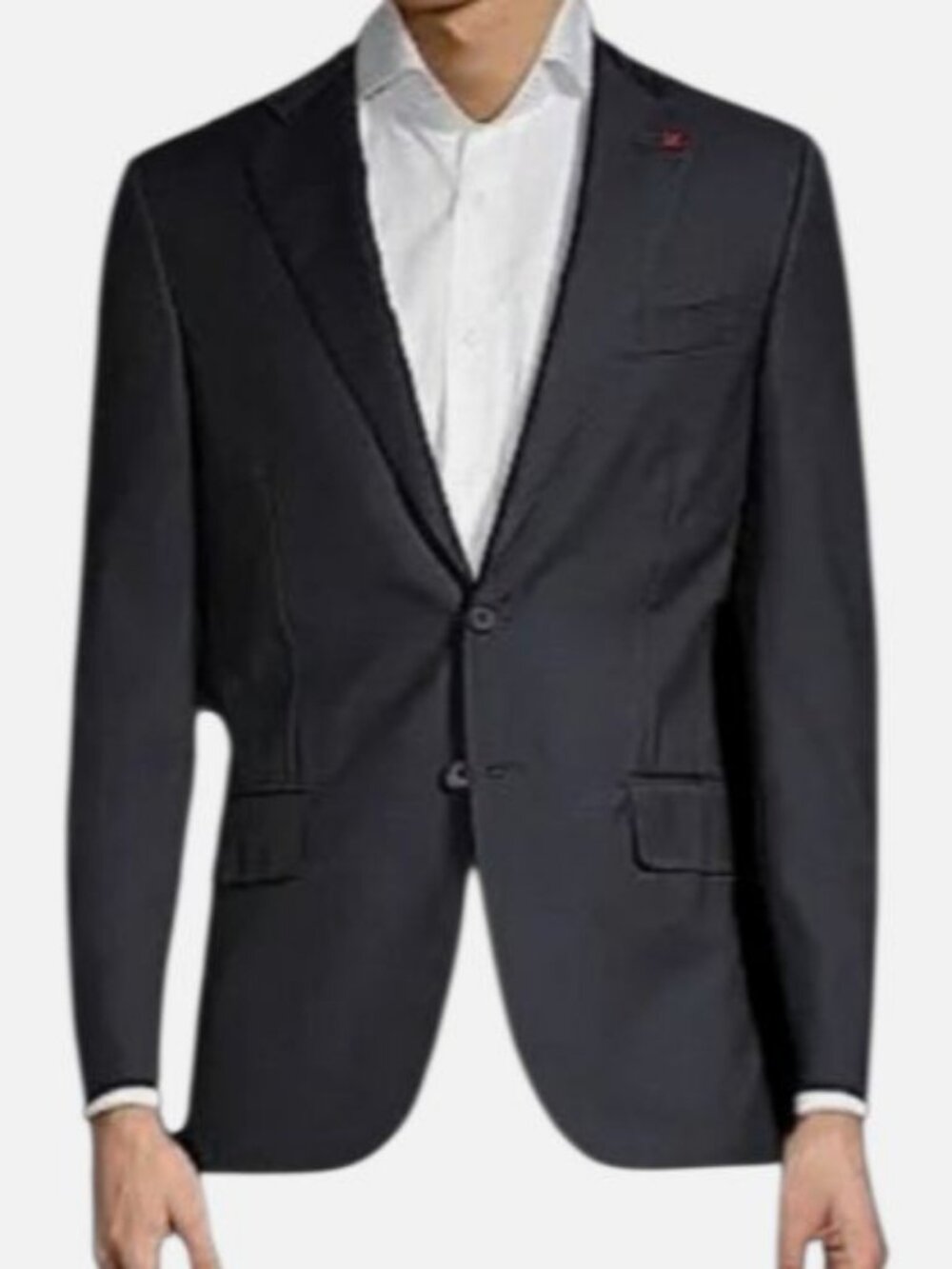 Isaia Men Gray New Sanita Basic Wool Two-Button Suit Jacket Size 44